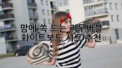 맘에 쏙 드는 리무버블 화이트보드 시트 추천!